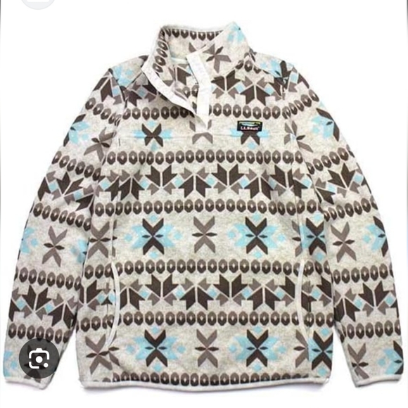 L.L. Bean Tops - LL Bean's Sweater Fleece 1/4 Snap Pullover - S
